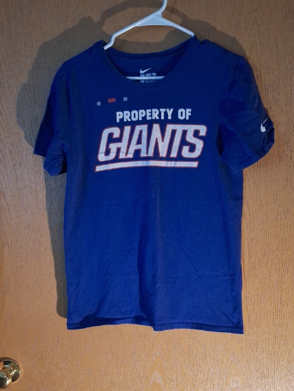 Nike Blue 'Property of Giants' Short Sleeve Tee